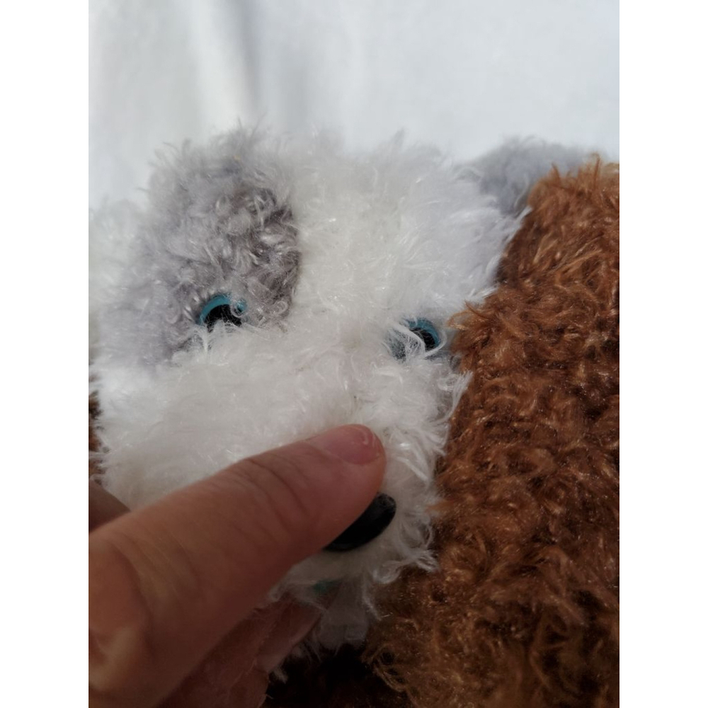 BFF puppies! Brown White Grey Plush Hugging Stuff Animals - Picture 9 of 12
